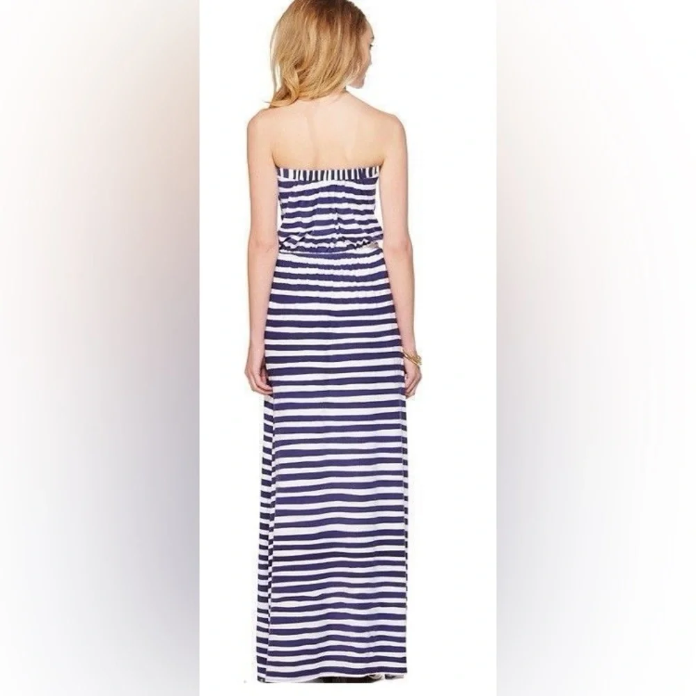 *LILLY PULITZER* Navy x White Striped Sleeveless Emmett Maxi Dress NWT Size S - Picture 2 of 14